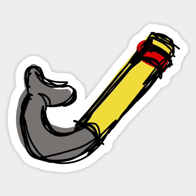 Snorkel Sticker by SpookyMeerkat